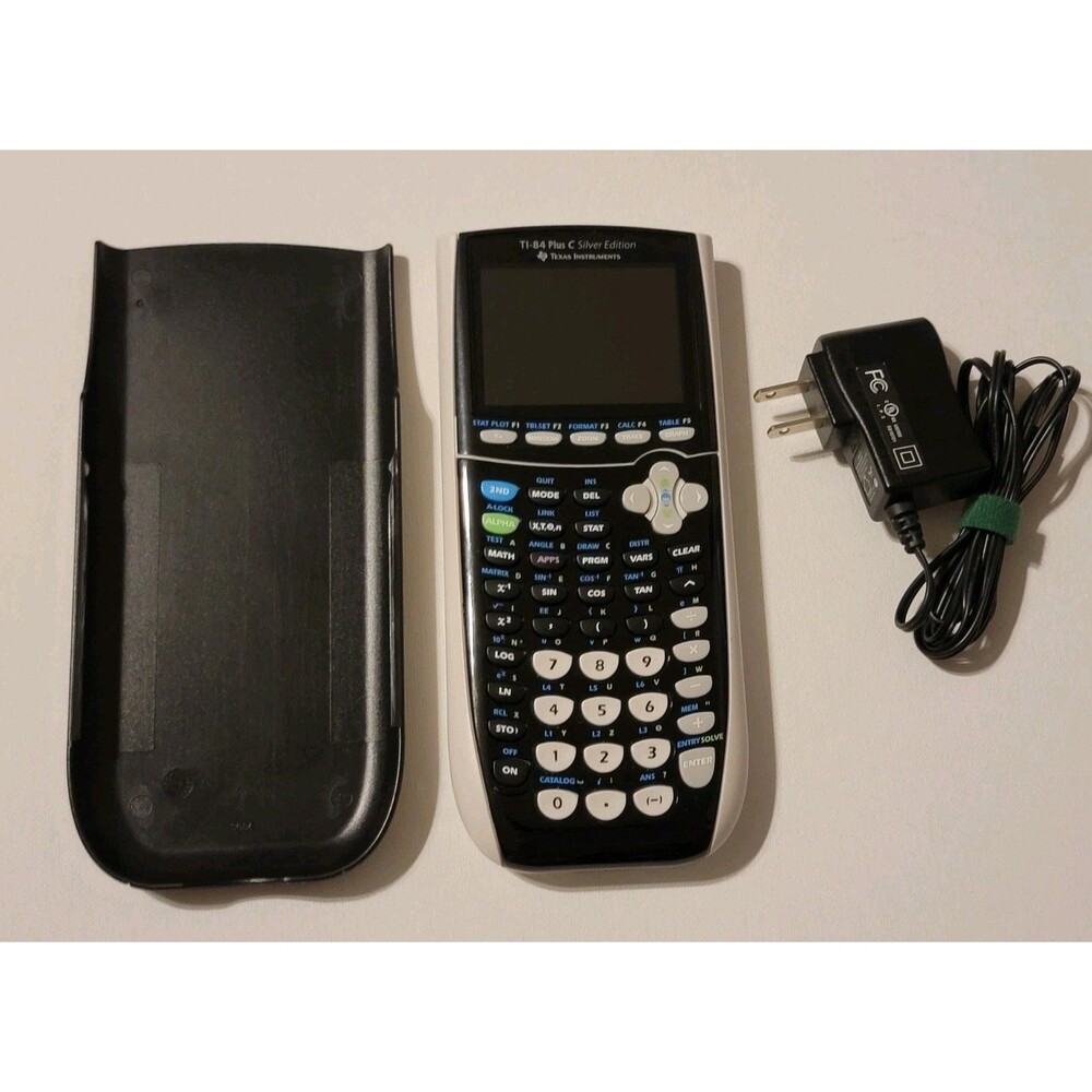 Texas Instruments TI-84 Plus C Silver Edition Graphing Calculator Rechargeable